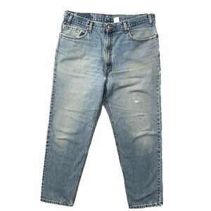 Vintage Levi's 550 Jeans Men W40 L32 Blue Medium Wash Denim Distress Relaxed Fit